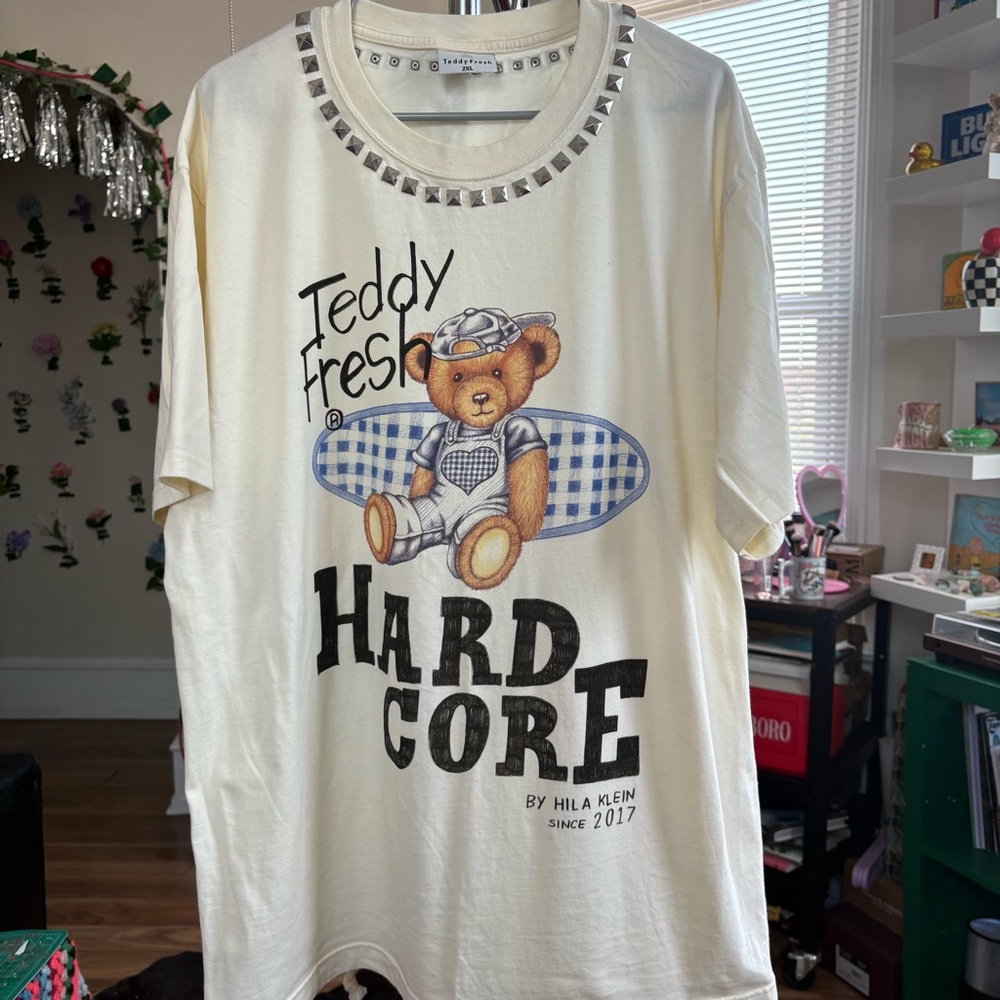 Teddy Fresh Studded Hard Core T-shirt